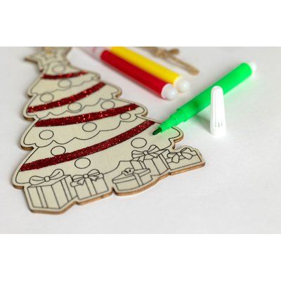 Adorno de madera para árbol de Navidad