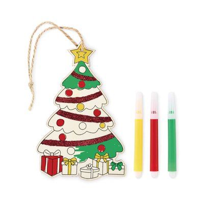 Adorno de madera para árbol de Navidad