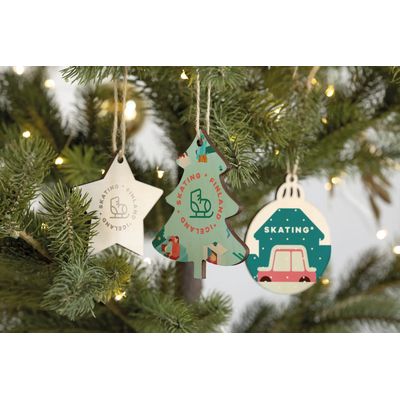 Adorno Navidad en Madera para Sublimar