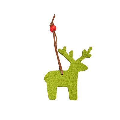 Adorno navideño de fieltro Reno Talla Única Adulto