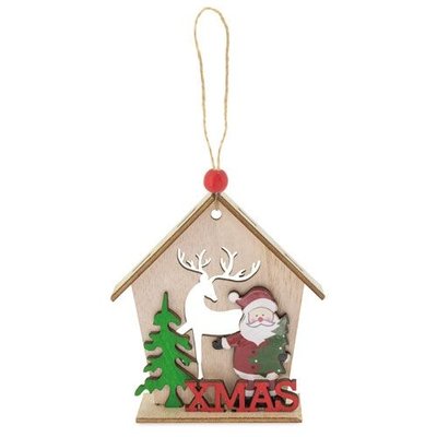 Adorno Navideño de Madera Laponia