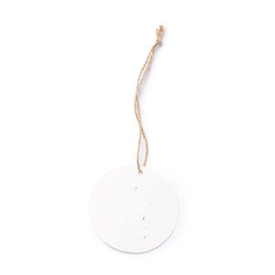 Adorno navideño de papel con semillas Bola