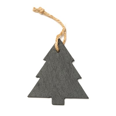 Adorno navideño de pizarra Arbol