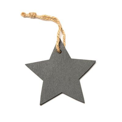 Adorno navideño de pizarra ESTRELLA Talla Única Adulto