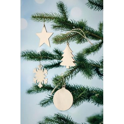 Adorno Redondo navideño MDF