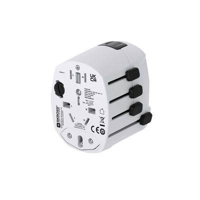 Adaptador enchufe universal compacto para viaje