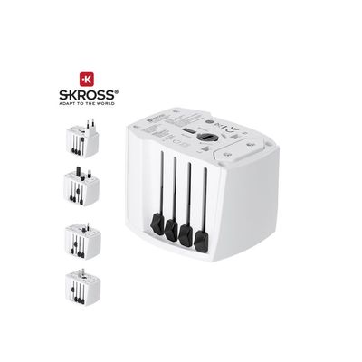 Adaptador de viaje universal USB y Tipo C
