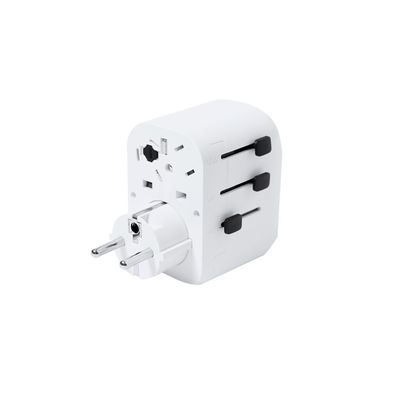 Adaptador de enchufes compacto
