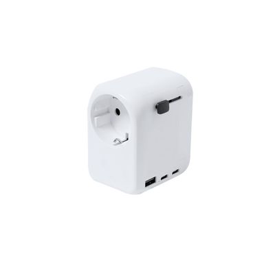 Adaptador de enchufes compacto