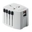 Adaptador cargador de viaje con 2 puertos USB Blanco