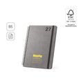 Agenda B5 con anillas de cuero reciclado