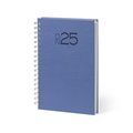 Agenda 2026  de suave polipiel con espiral Azul