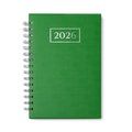 Agenda A5 con anillas y tapas acolchadas Verde Helecho Talla Única Adulto
