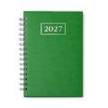Agenda A5 con anillas y tapas acolchadas Verde Helecho