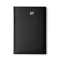 Agenda dia A5 con cubierta acolchada Negro
