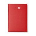 Agenda dia A5 con cubierta acolchada Rojo Talla Única Adulto