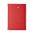 Agenda dia A5 con cubierta acolchada Rojo