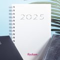 Agenda página por día 2025 de polipiel con anillas