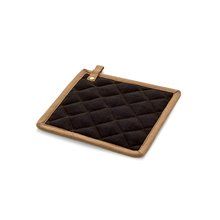Agarrador de cocina de lona de algodón Negro