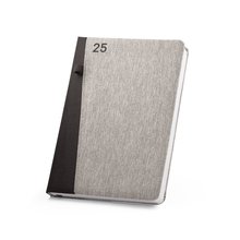 Agenda B5 con portalápices Gris