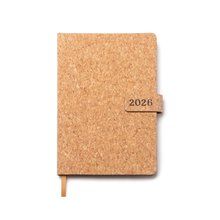 Agenda día A5 de corcho con cubierta magnética Crudo Talla Única Adulto