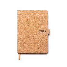 Agenda día A5 de corcho con cubierta magnética Crudo