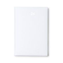 Agenda dia A5 con cubierta acolchada Blanco Talla Única Adulto