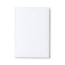 Agenda dia A5 con cubierta acolchada Blanco