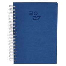 Agenda de anillas B5 página día Azul