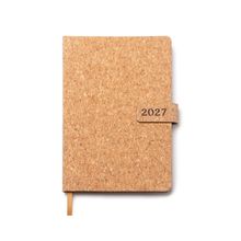 Agenda día A5 de corcho con cubierta magnética Crudo