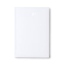Agenda dia A5 con cubierta acolchada Blanco