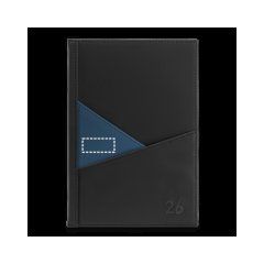 Agenda día A5 en PU con bolsillos exteriores | Centro | 35 x 15
