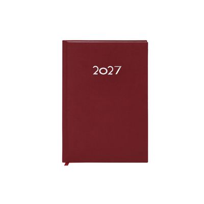 Agenda tamaño A5 Diseño página día Roj