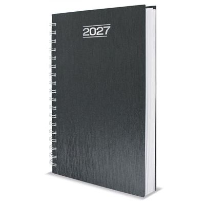 Agenda con anillas metalizadas