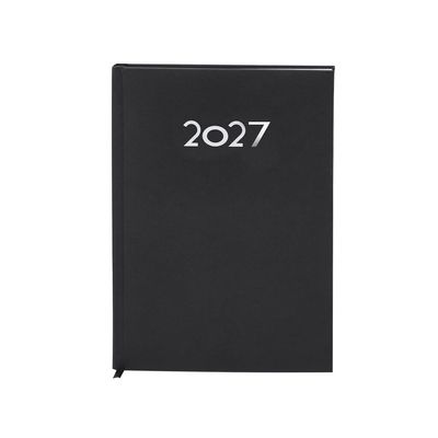 Agenda tamaño B5 Diseño página día y marcapágina Neg