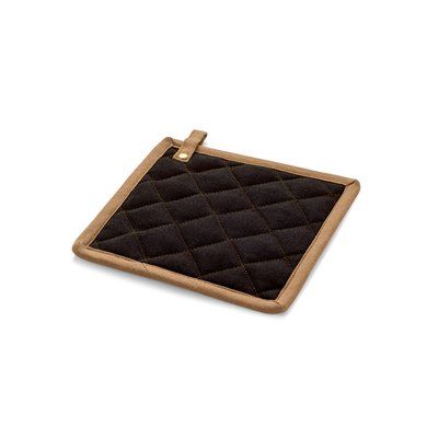 Agarrador de cocina de lona de algodón Negro