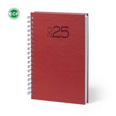 Agenda 2025 de suave polipiel con espiral