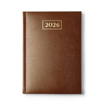 Agenda de 320 páginas y 4 con mapas Marrón Talla Única Adulto