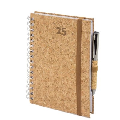 Agenda A5 Corcho con Espiral