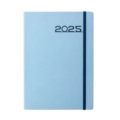 Agenda A5 Diaria Eco 8 Idiomas Azul