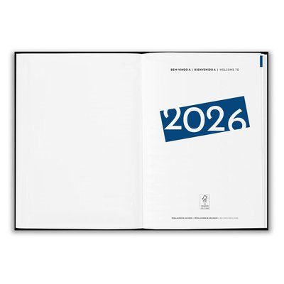 Agenda A5 materiales reciclado 2026 