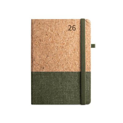 Agenda A5 tapas de lino y corcho