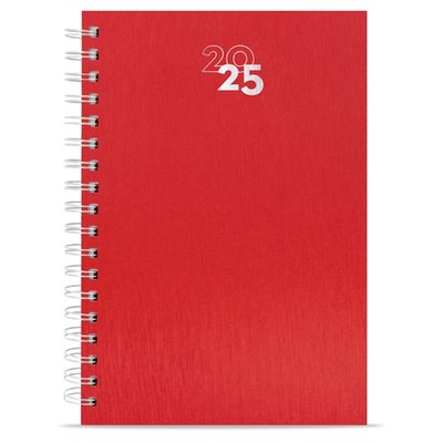 Agenda con anillas metalizadas