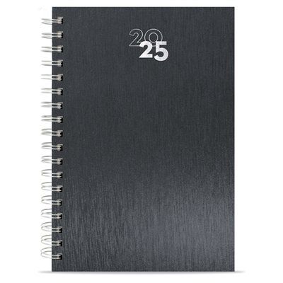 Agenda con anillas metalizadas