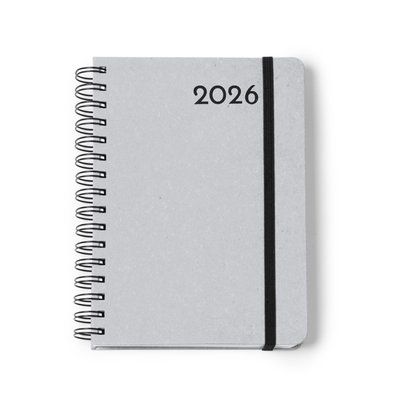 Agenda con anillas tamaño A5 Gris TALLA ÚNICA ADULTO