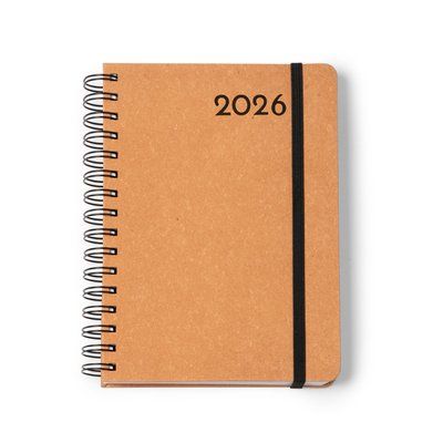 Agenda con anillas tamaño A5 Marrón TALLA ÚNICA ADULTO