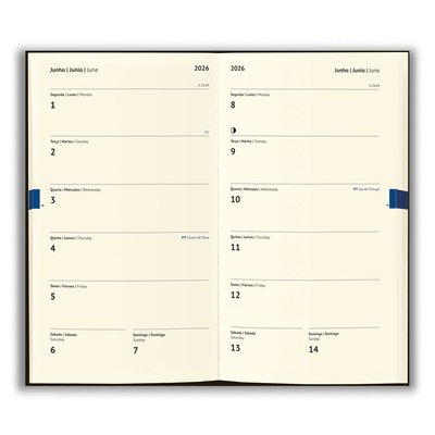 Agenda de bolsillo de corcho