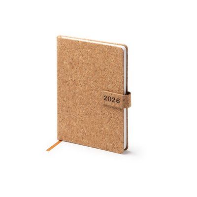 Agenda día A5 de corcho con cubierta magnética
