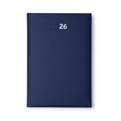 Agenda dia A5 con cubierta acolchada Marino Talla Única Adulto