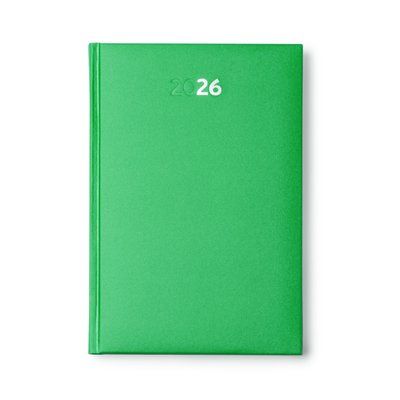 Agenda dia A5 con cubierta acolchada Verde Helecho Talla Única Adulto